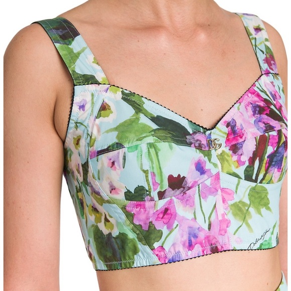 Gorgeous set floral print silk D&G trousers & bustier🤩🤤🔥 - Picture 8 of 10